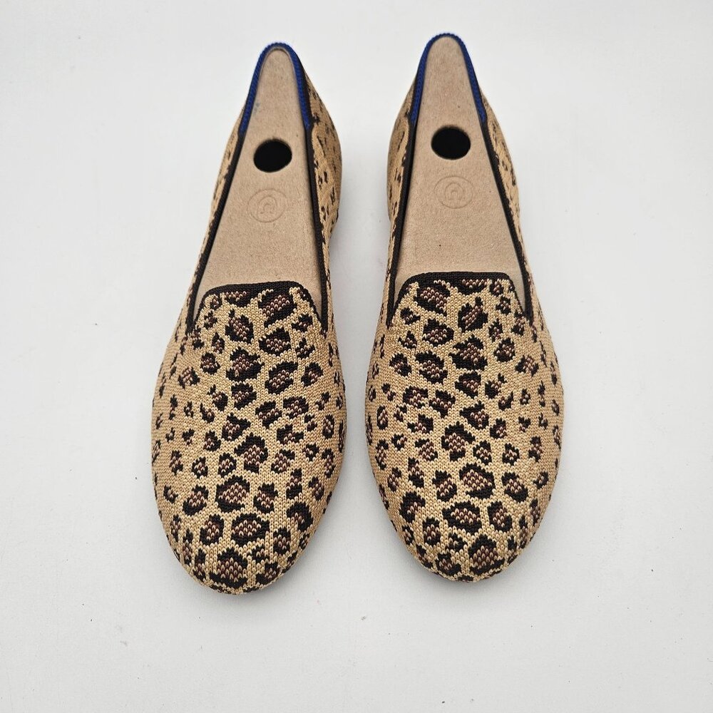 Rothys The Loafer Leopard Slip On Flats Womens Sz 7.5 NEW